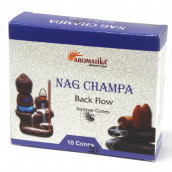 30 Aromatika Backflow Incense Cones - Nag Champa