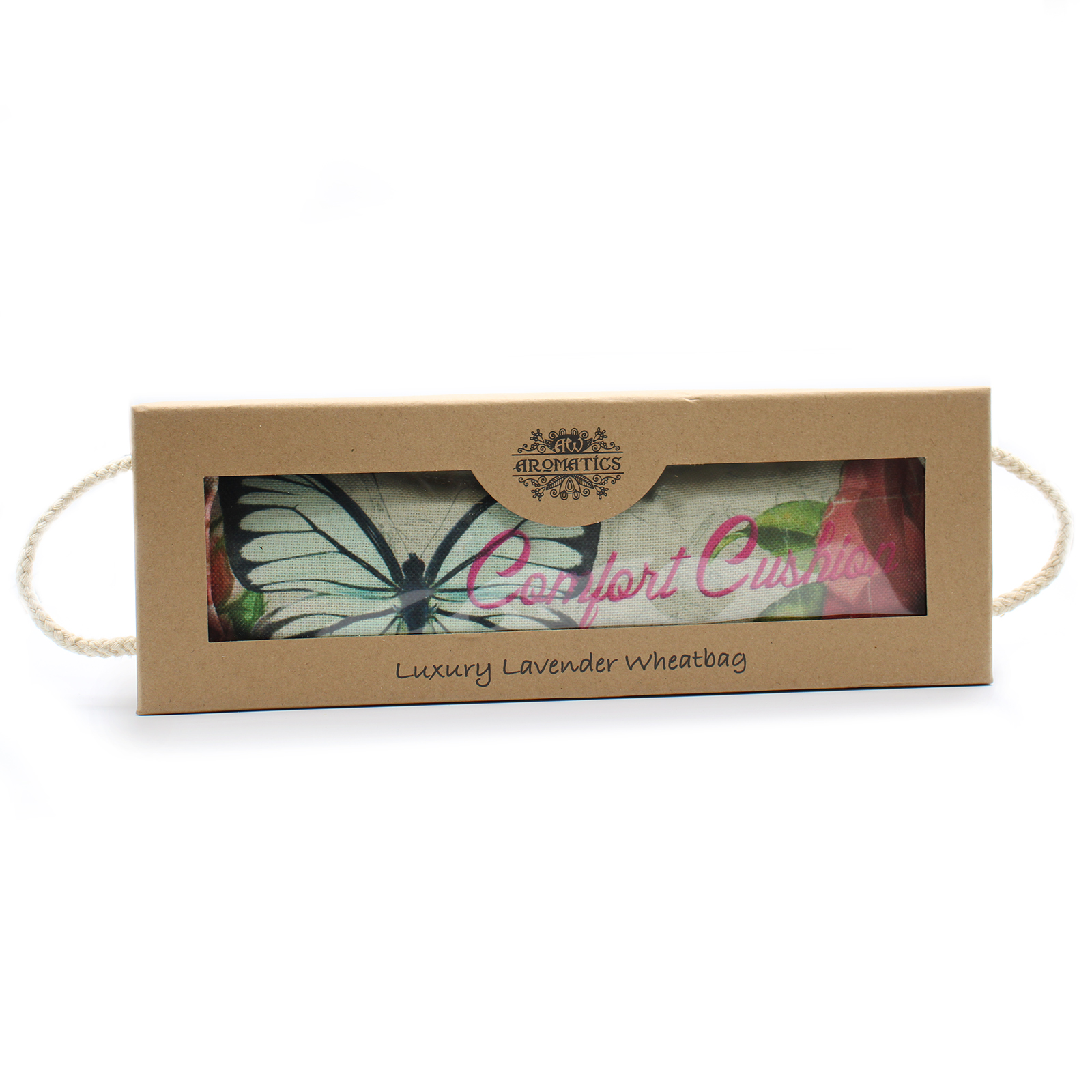 Luxury Lavender Wheat Bag - Butterflies & Roses - Click Image to Close