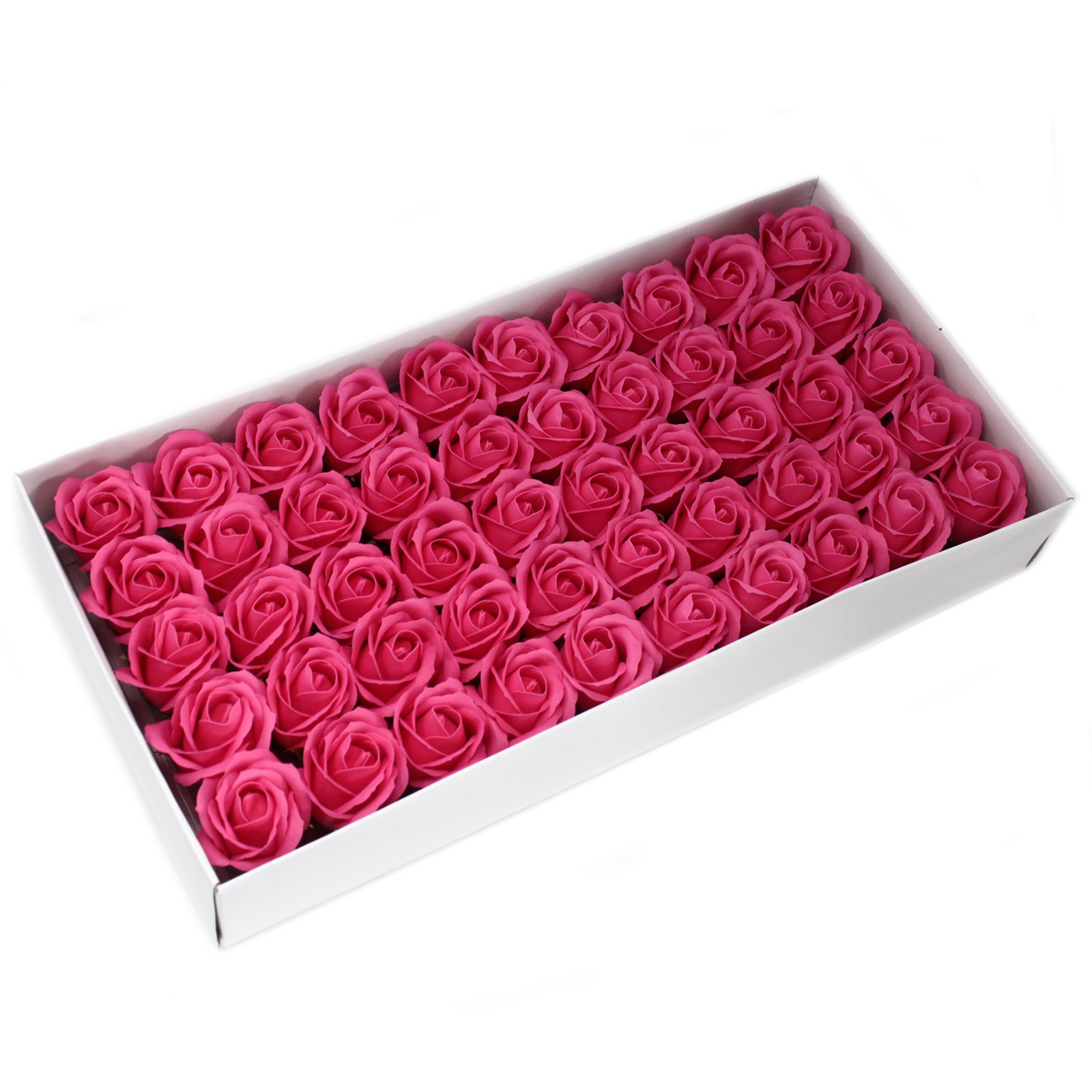 10 x Craft Soap Flowers - Med Rose - Rose - Click Image to Close