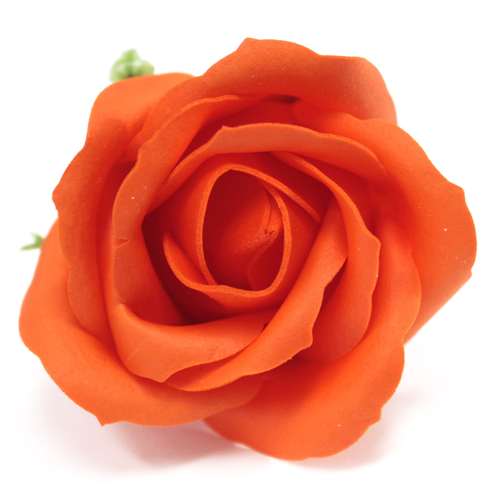 10 x Craft Soap Flowers - Med Rose - Sunset Orange