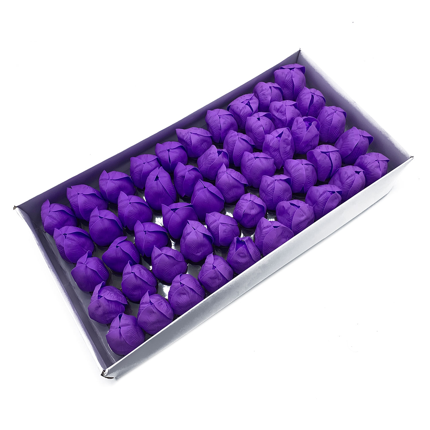 10 x Craft Soap Flowers - Med Tulip - Lavender