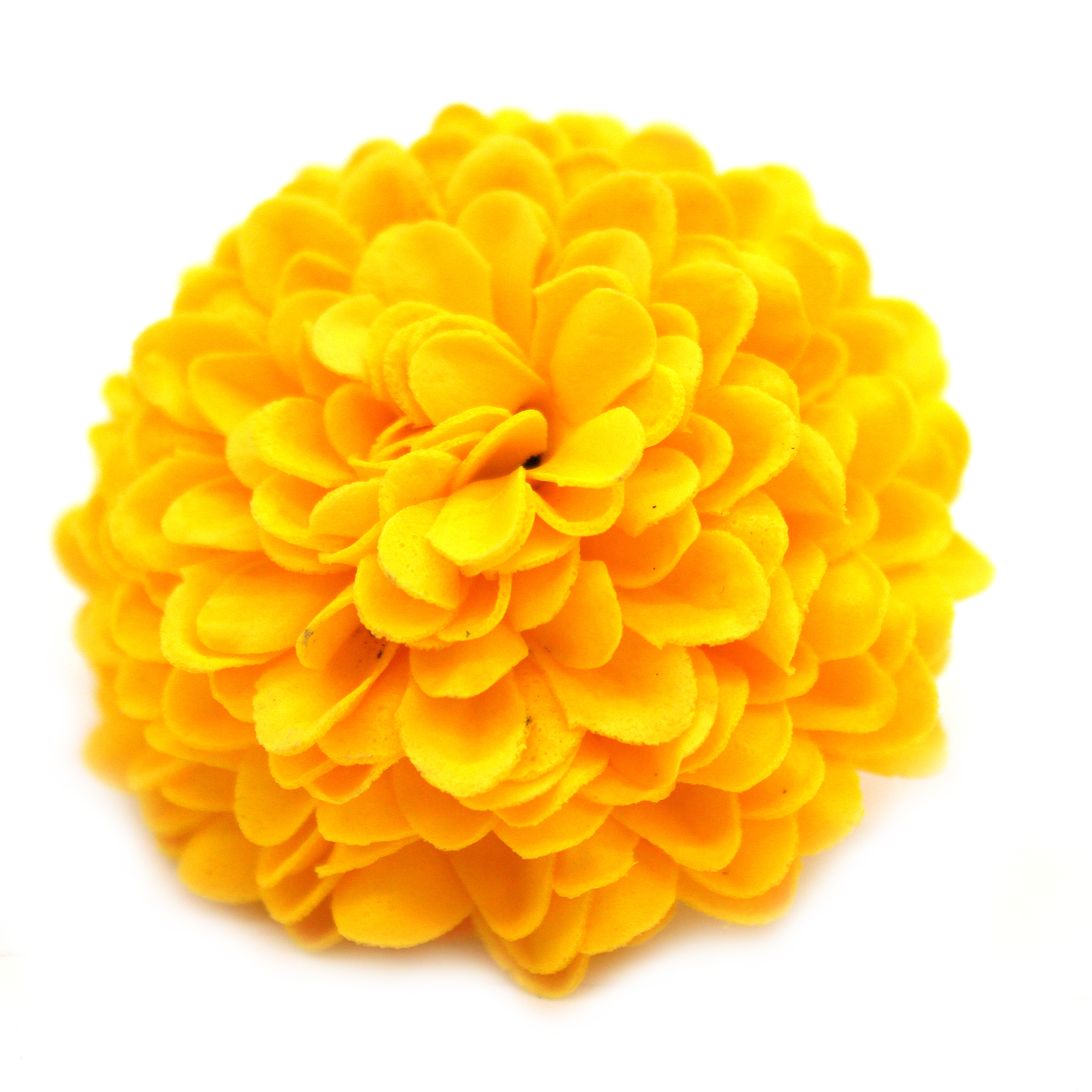 10 x Craft Soap Flowers - Small Chrysanthemum - Yellow
