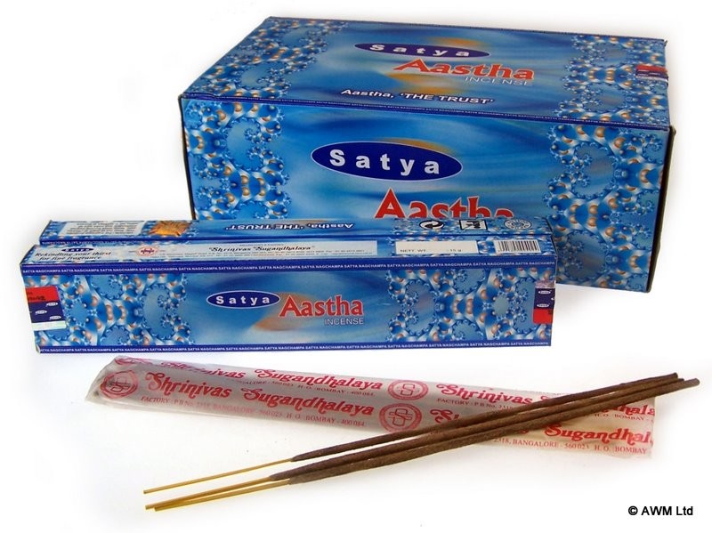 2 x Packs Aastha Incense - 15g packs
