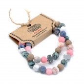 2 Gemstones Friendship Bracelets - Harmony - Rainbow Gemstones