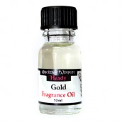 2 x 10ml Gold Fragrance Oil Bottles