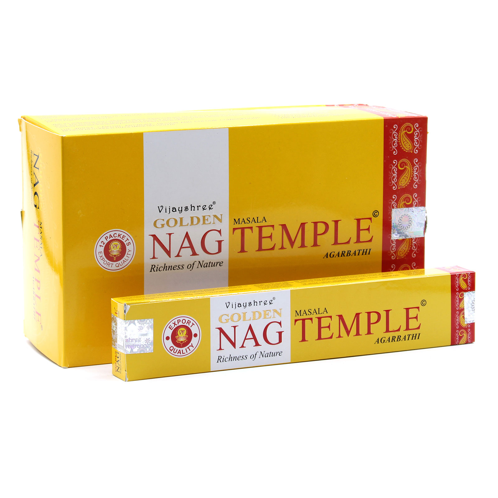 3 x Packs 15g Golden Nag - Temple Incense