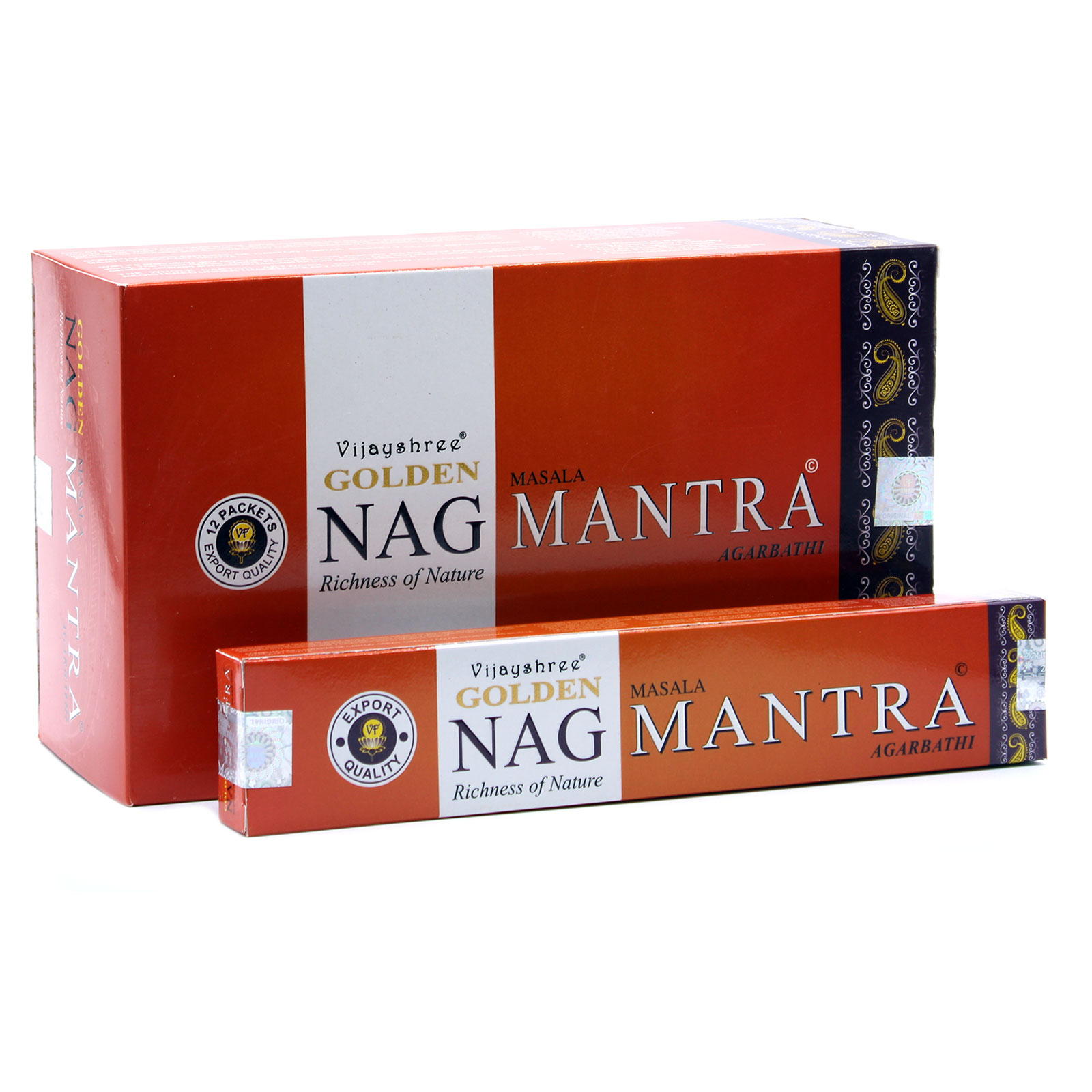 3 x Packs 15g Golden Nag - Mantra Incense