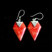 Grapes Coral Earrings