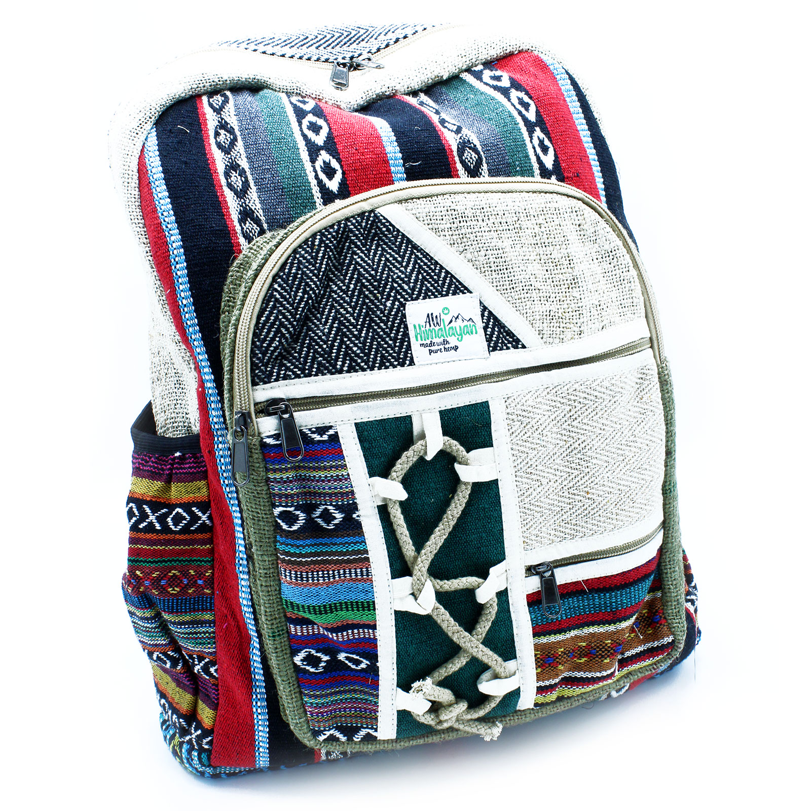 Large Backpack - Rope & Pockets Style