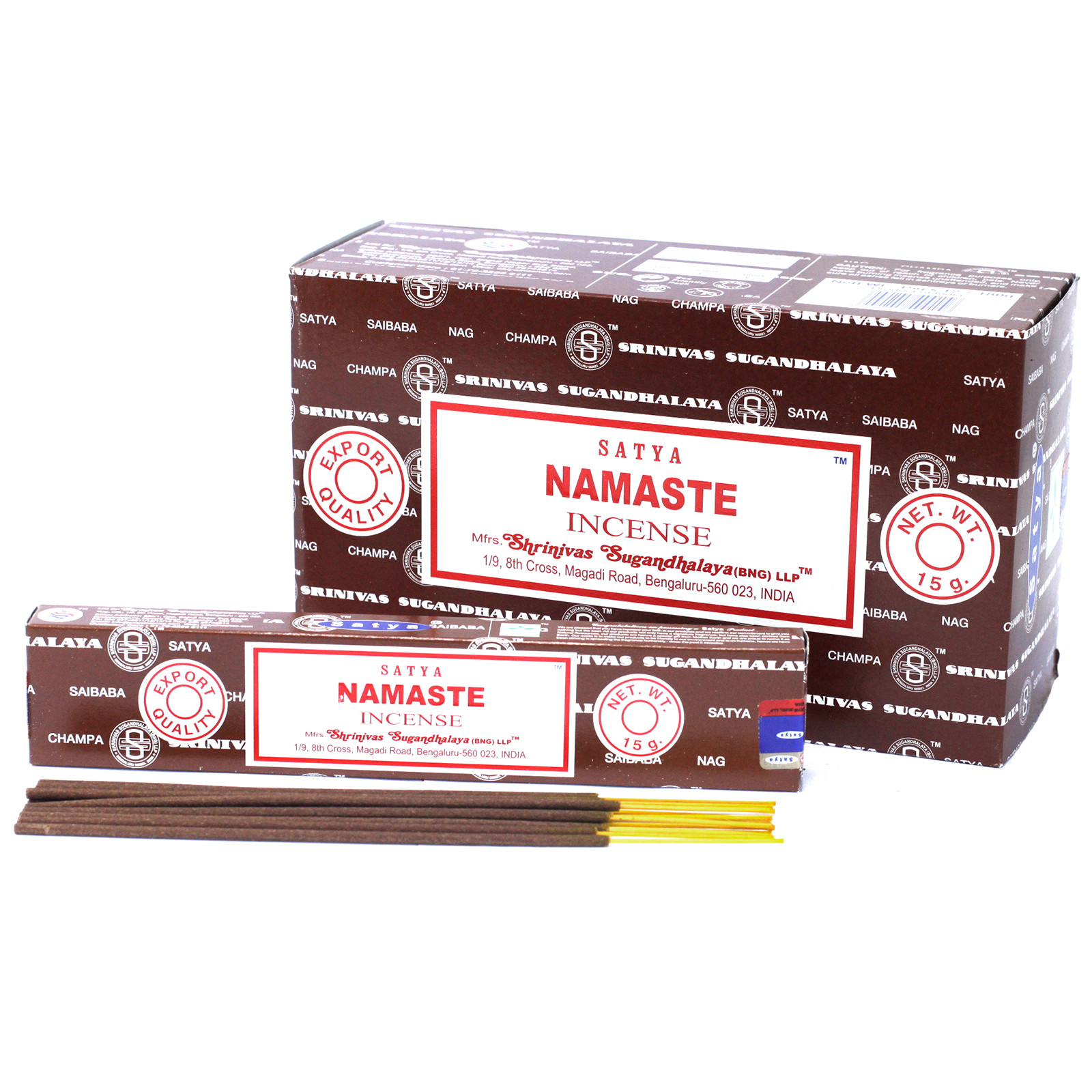 3 x 15g Packs Satya Incense Sticks - Namaste
