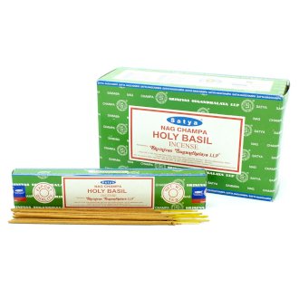 3 x 15g Packs Satya Incense Sticks - Holy Basil