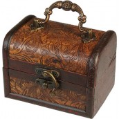 Large Colonial Box - Floral Embossed