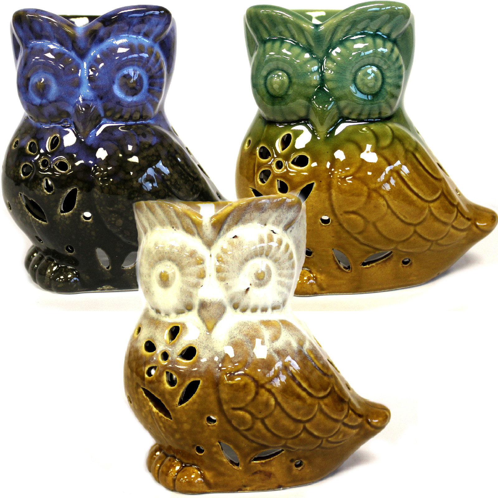 Classic Rustic Oil Burner - Owl (assorted)