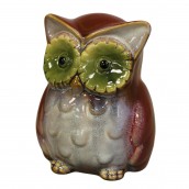 Ceramic Owl Money Box - Red