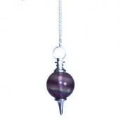 Purple Flourite Sphere Pendulum