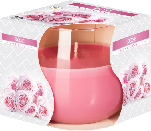Scented Glass Jar Candle - Rose
