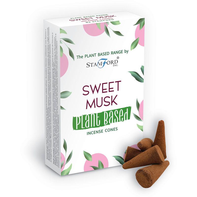 2 x Packs Plant Based Incense Cones - Sweet Musk