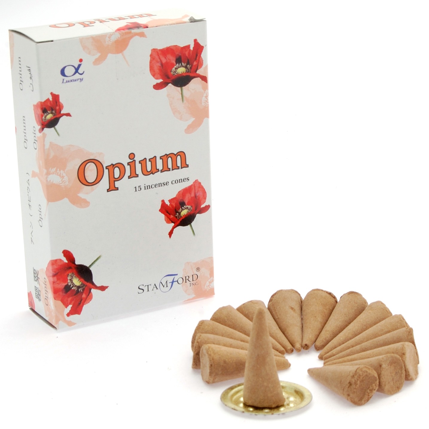 5 x Packs Premium Incense Cones - Opium