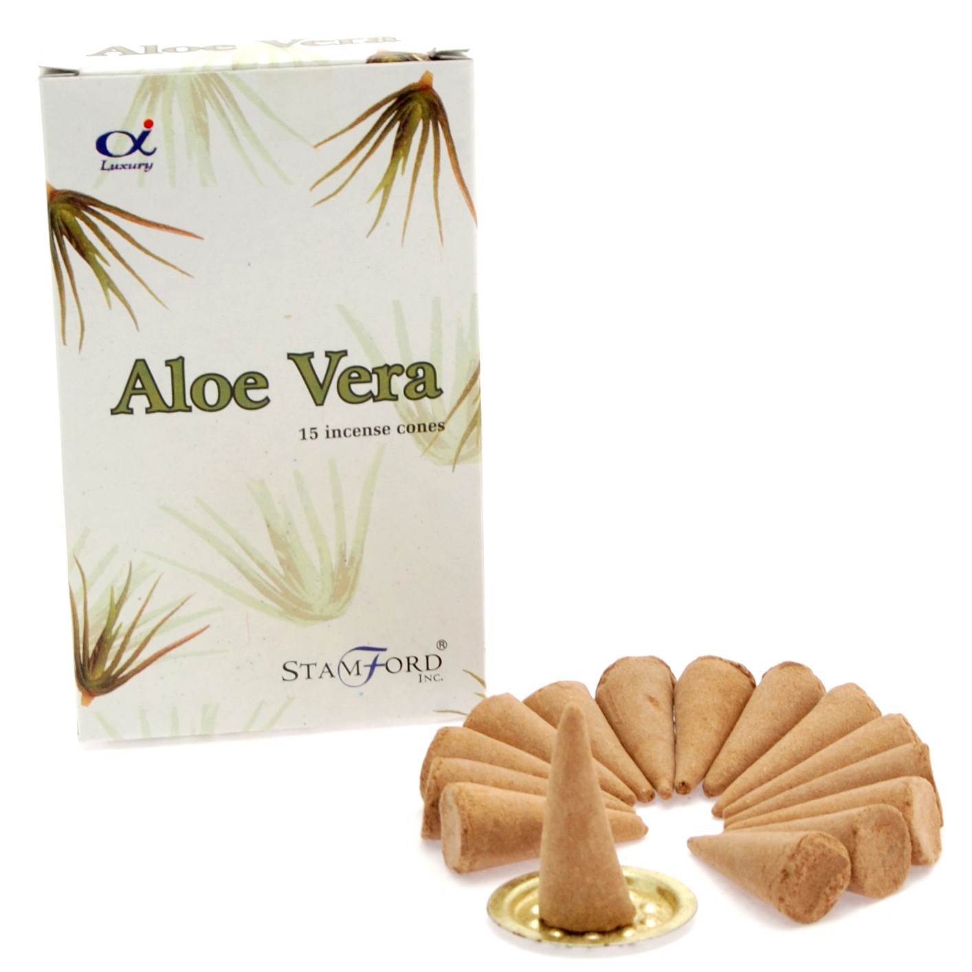 5 x Packs Premium Incense Cones - Aloe Vera