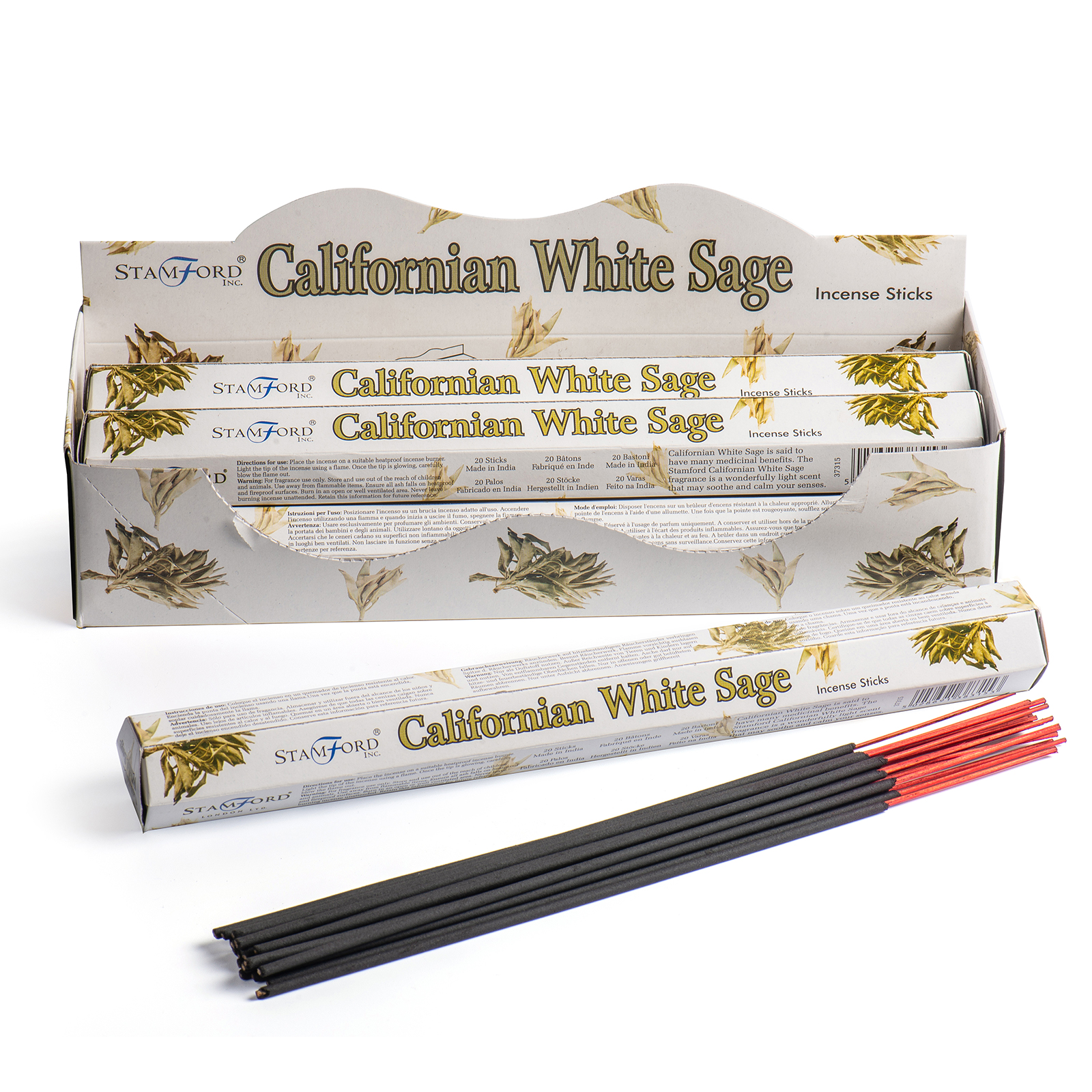 10 x Packs Californian White Sage Premium Incense