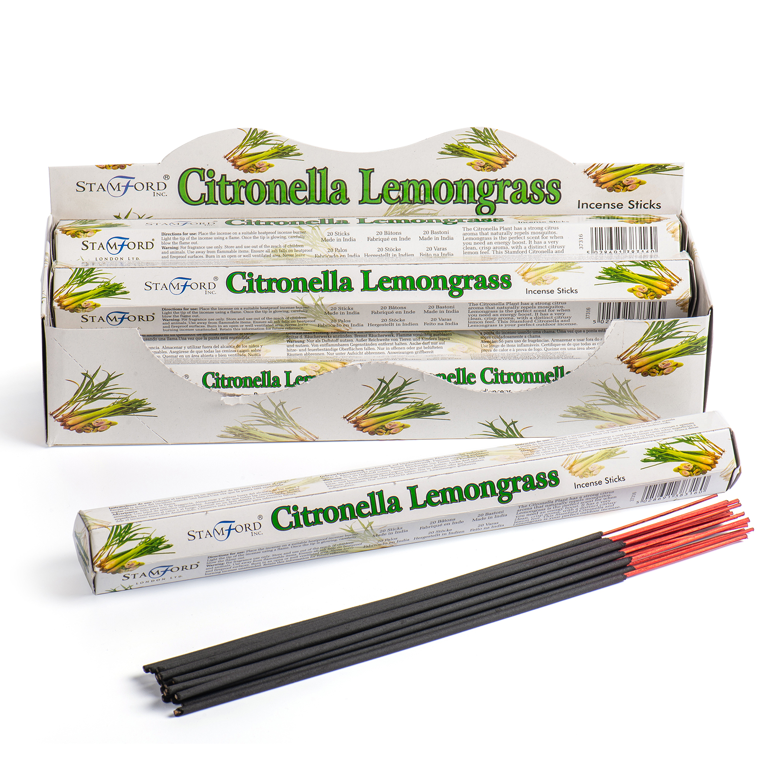 10 x Packs Citronella & Lemongrass Premium Incense