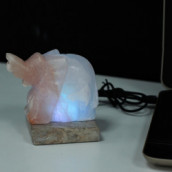 Quality USB Natural Salt Lamp Elephant (Multi)