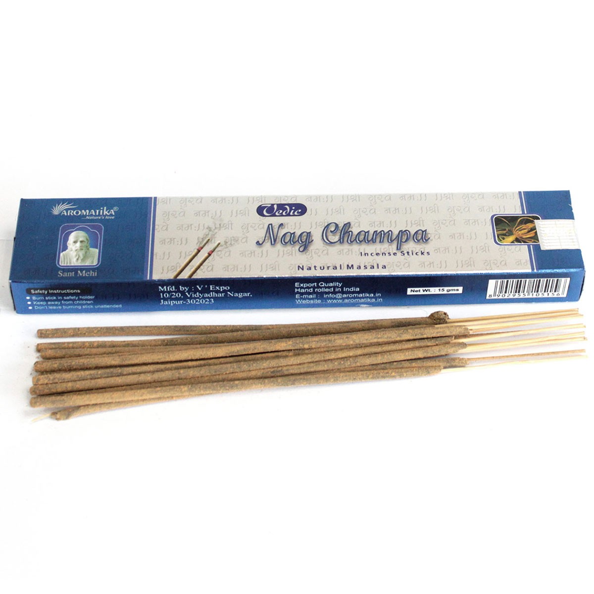 5 x Packs Vedic Incense Sticks - Nag Champa