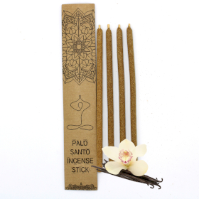 Palo Santo Large Incense Sticks - Vanilla - Click Image to Close