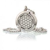Aromatherapy Diffuser Necklace - Flower of Life 25mm - Click Image to Close