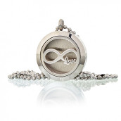 Aromatherapy Diffuser Necklace - Infinity Love 25mm - Click Image to Close