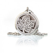 Aromatherapy Diffuser Necklace - Leaf 30mm - Click Image to Close