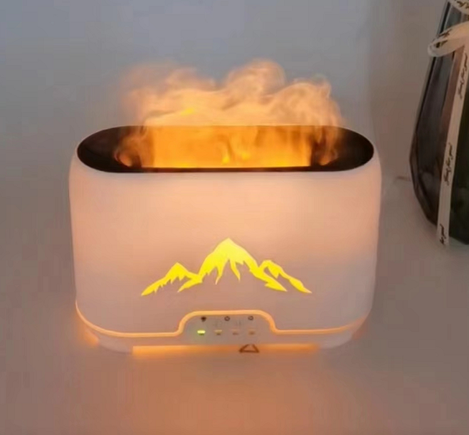 Himalayas Aroma Diffuser - USB-C - Remote control - Flame Effect - Click Image to Close