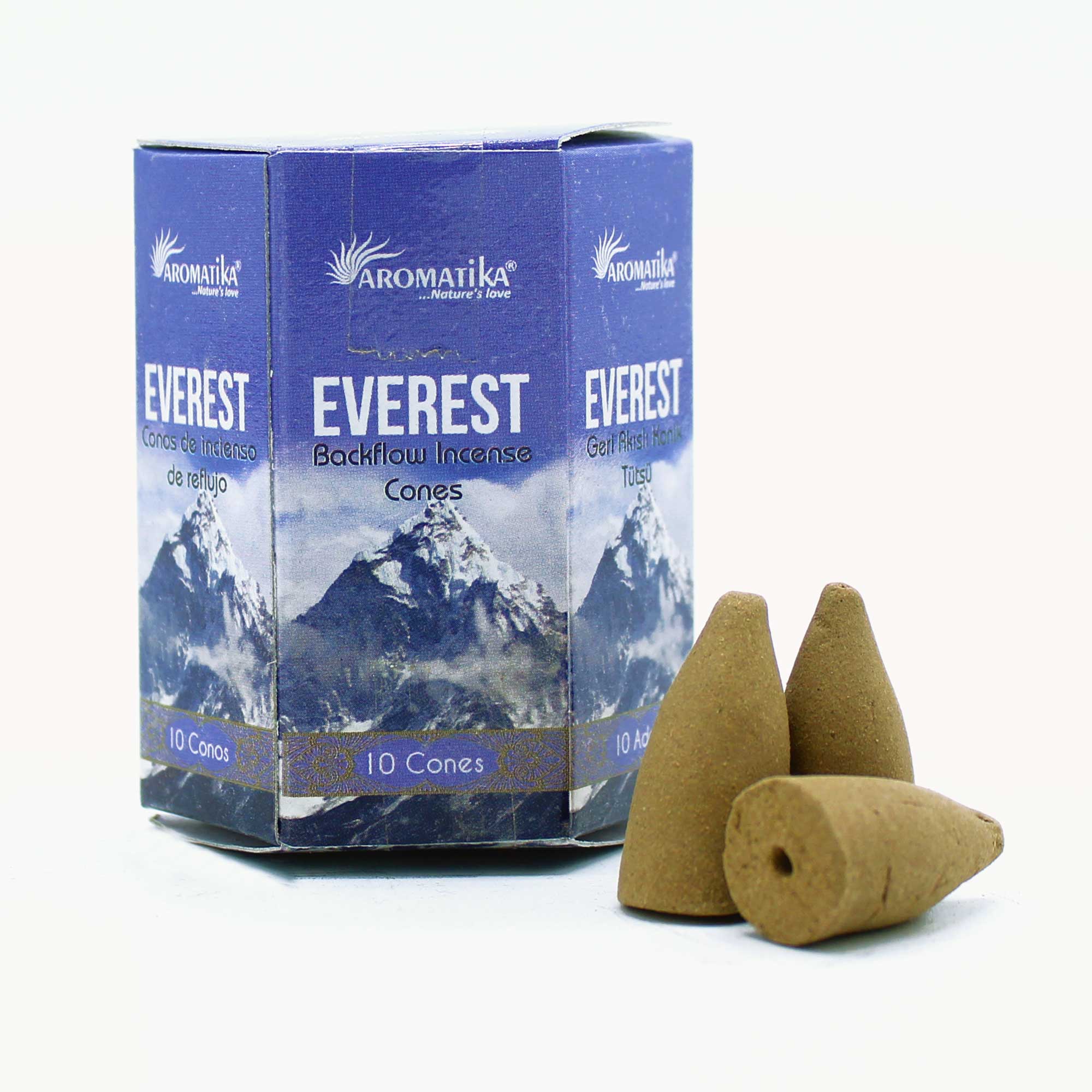 3 x Packs 10 Masala Backflow Incense Cones - Everest - Click Image to Close