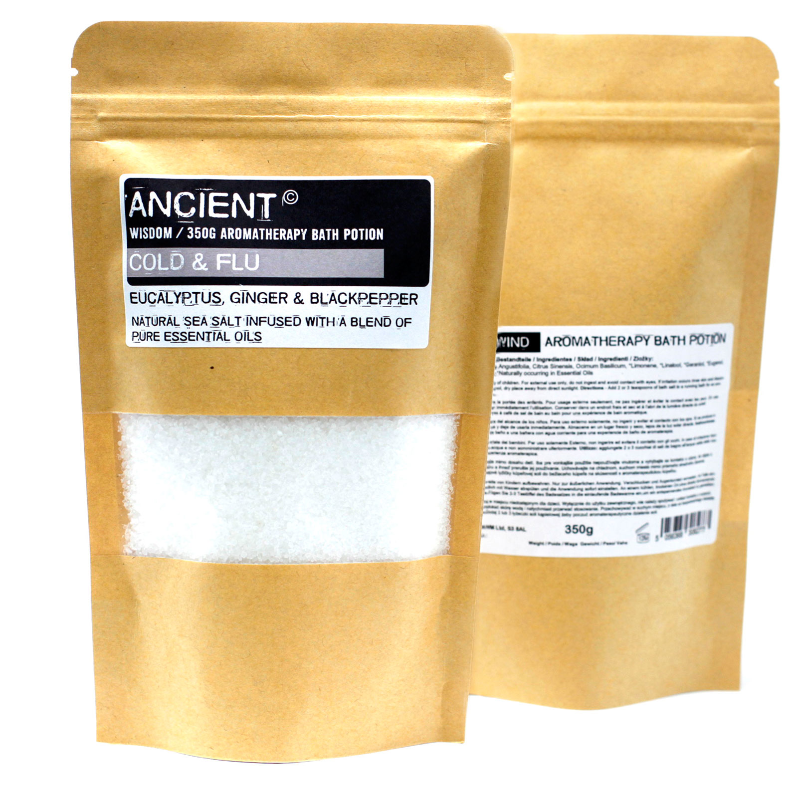 Aromatherapy Bath Potion in Kraft Bag 350g - Colds & Flu - Click Image to Close