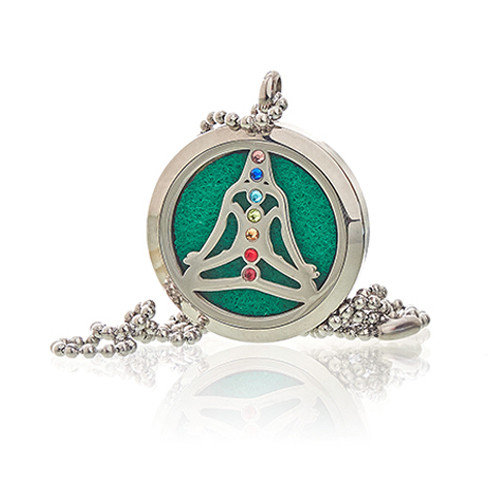 Aromatherapy Jewellery Necklace - Yoga Chakra 30mm - Click Image to Close
