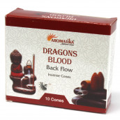 30 Aromatika Backflow Incense Cones - Dragons Blood - Click Image to Close