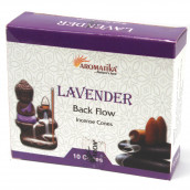 30 Aromatika Backflow Incense Cones - Lavender - Click Image to Close