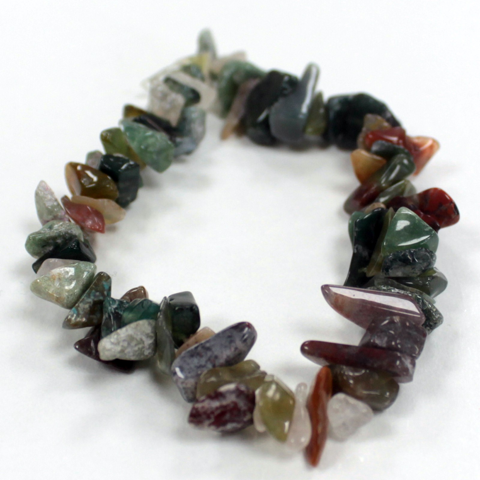 3 x Chipstone Bracelets - Moss Agate - Click Image to Close