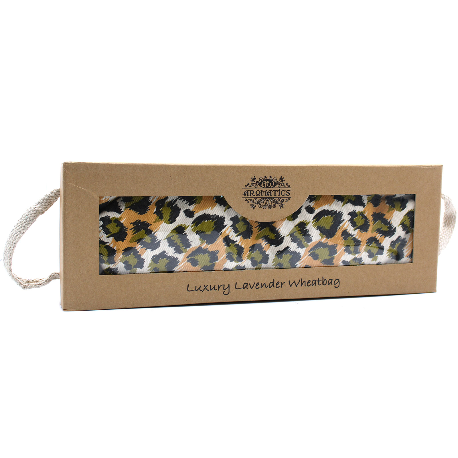 Luxury Lavender Wheat Bag - Night Leopard - Click Image to Close
