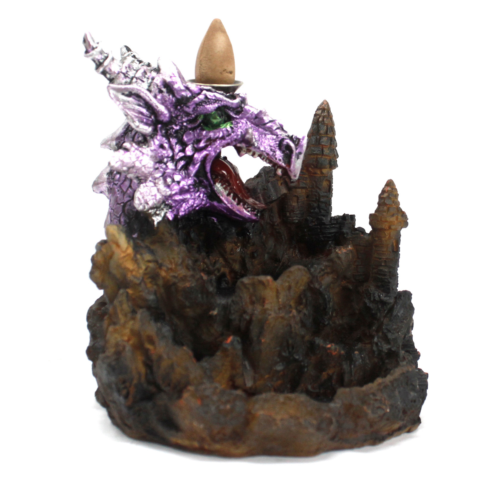 Backflow Incense Burner - Purple Dragon LED - Click Image to Close