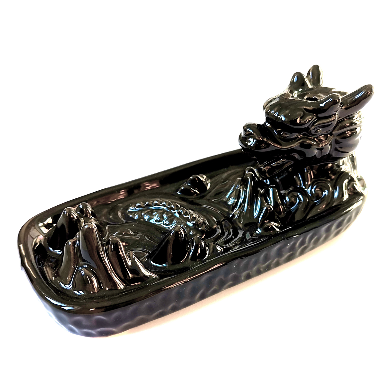 Backflow Incense Burner - Dragon in Mountain - Click Image to Close