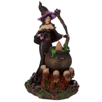 Backflow Incense Burner - Witch's Cauldron - Click Image to Close