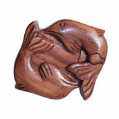 Bali Puzzle Box - Dolphins - Click Image to Close