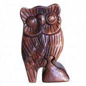 Bali Puzzle Box - Owl - Click Image to Close