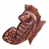 Bali Puzzle Box - Seahorse - Click Image to Close