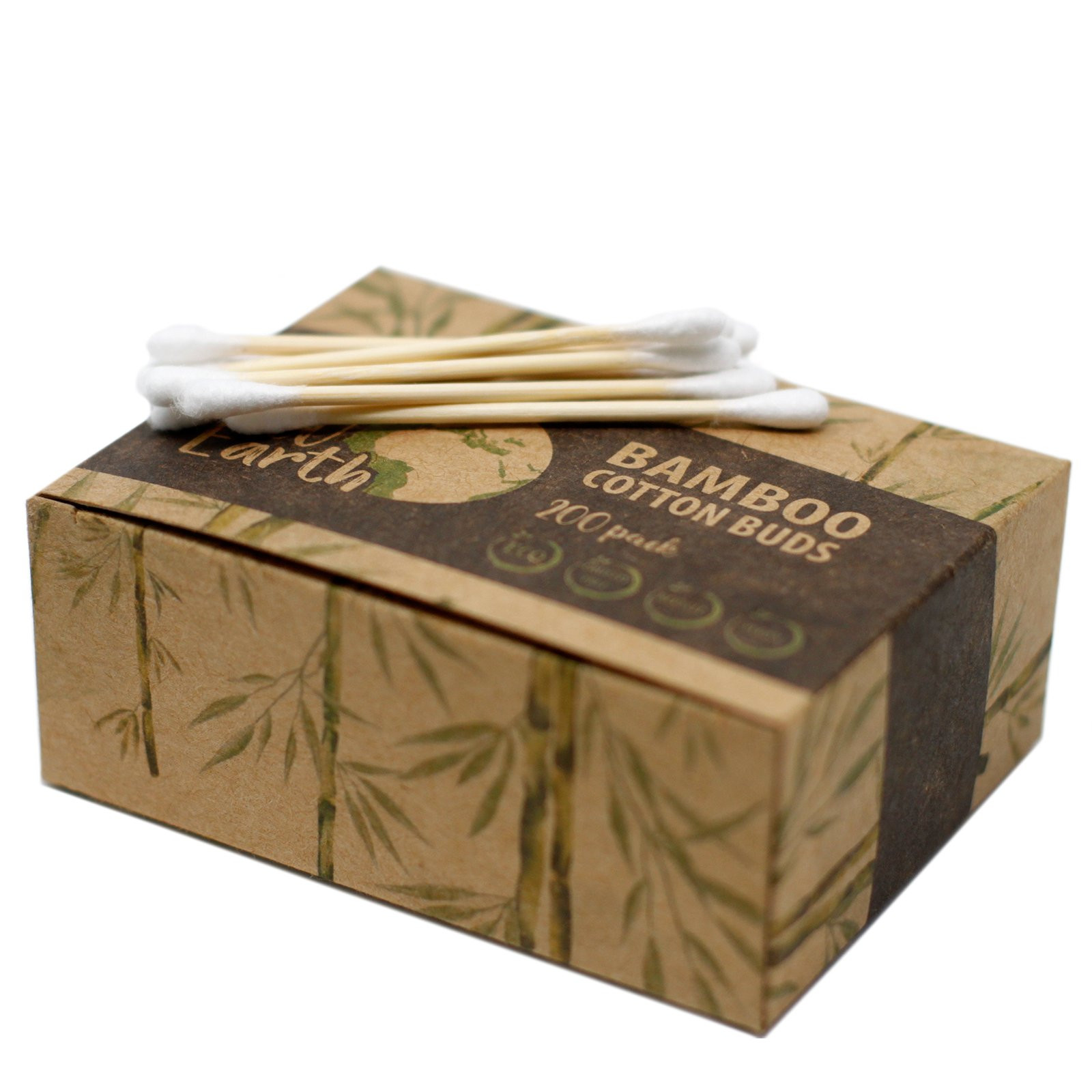 Box of 200 Bamboo Cotton Buds - Click Image to Close