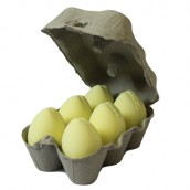 Box of 6 Bath Eggs - Banana - Click Image to Close