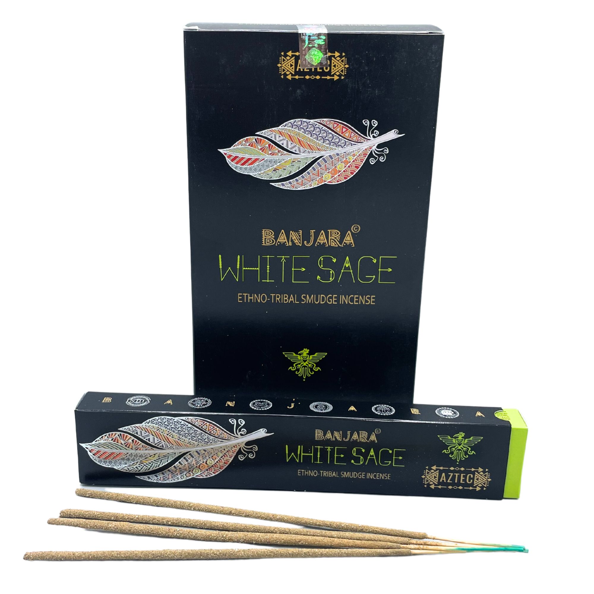 3 x Packs Banjara Tribal Smudge Incense - White Sage - Click Image to Close