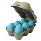 Box of 6 Bath Eggs - Blueberry - Click Image to Close