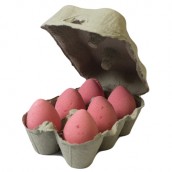 Box of 6 Bath Eggs - Cherry - Click Image to Close